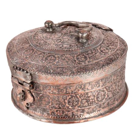 Tinned copper Paandan Box From India