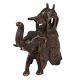 Brass Elephant With Howdah Art Statue