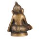 Brass Statue of Lord Ganesha Playing Harmonium