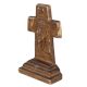 Jesus Face Solid Brass Cross