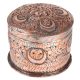 Copper Round kumkum Box