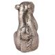Brass Squirrel Figurine In Silver Finish