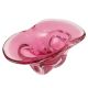 Pink Glass Boat Shaped Fruit Serving owl