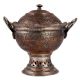 Copper Pedestal Cup With Lid And Side Handles