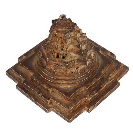Brass Meru Shree Yantra Figurine