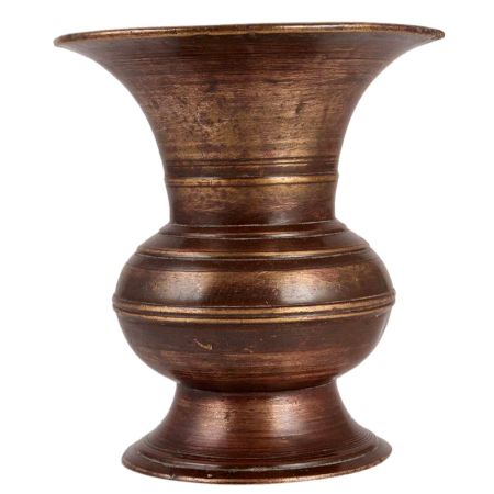 Brass Spittoon Pot With Weighted Base