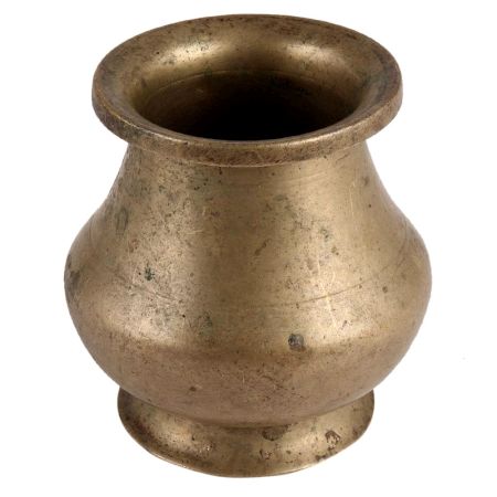 Brass South Indian Pot In Antique Finish