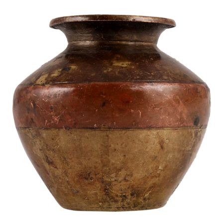Brass And Copper Ganga Jamuna Water Pot