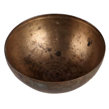 Rust Brass Low Bowl Planter