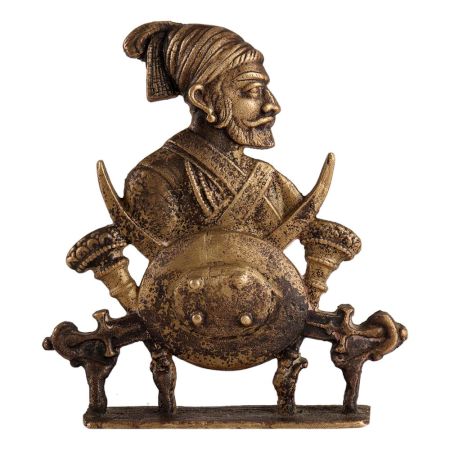 Brass Veer Shivaji Maharaja Wall Hanging Wall