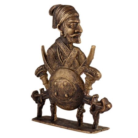 Brass Veer Shivaji Maharaja Wall Hanging Wall