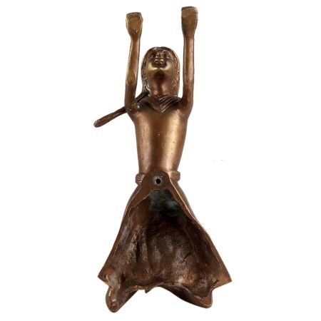 Brass Figurine Of A Dancing Girl