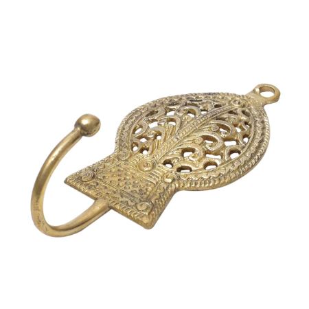 Brass Tribal LeafÂ Wall Hook