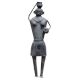 Brass Tribal Lady with a Pot