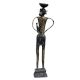 Tribal Mother Love Brass FigurineÂ In Black Finish