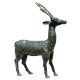 Brass Deer In Wild Animal Figurine