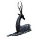 Brass Christmas Decor Sitting  Deer Figurine