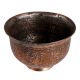 Large Engraved Islamic Tinned Copper Bowl