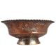 Copper Bowl With Scalloped Rim