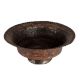 Kashmiri Art CopperÂ Bowl With Carved Leaves Design