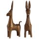 ExaggeratedÂ BrassÂ Â Bankura Horse Statue In Pair