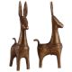 ExaggeratedÂ BrassÂ Â Bankura Horse Statue In Pair