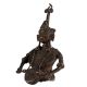 Brass Tribal Musician Figurine With Dholak