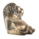 Handmade Golden Brass Sitting Lion Showpiece