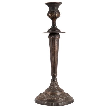 Brass Pillar Single  Candle Holder