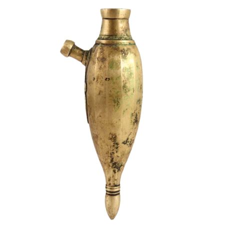 Brass Islamic Hookah In Golden Finish