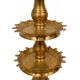 Brass Peacock Oil Lamp with Tortoise Shell Base