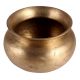 Old Brass Round Water Pot For Temple Decoration