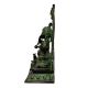 Brass Ganesha Statue In Green Finish And Arch