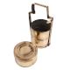 Brass Three Tier Tiffin Box in Antique Finish