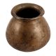 South Indian Brass Water Pot With Dark Patina