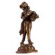 Brass Statue Of A Drummer In Antique Finish