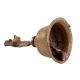 Handheld Brass Bhakti Bell with Lord Hanuman Finial