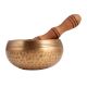 Hand Hammered Brass Tibetan Singing Bowl With Wooden Mallet