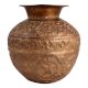 Embossed BrassÂ Kalash Pot ForÂ Pooja Ghar