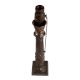 Pull Chain Brass Candlestick Pedestal Lamp