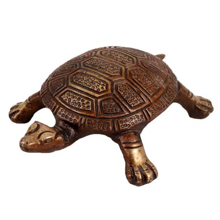 Brass Tortoise Figurine For Good Luck