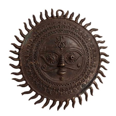 Brass SunÂ Mid Century Modern Wall Decor In Dark Finish