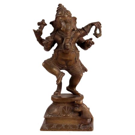 Exotic Dancing Brass Lord Ganesha Statue