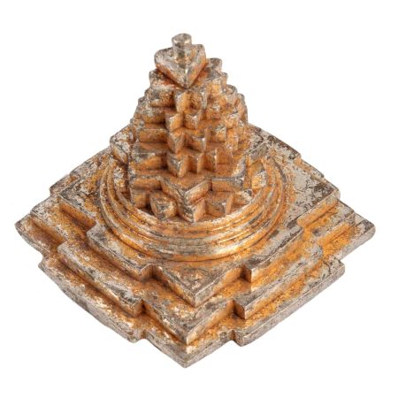 Three Dimensional Brass Meru Chakra Or Sri Yantra