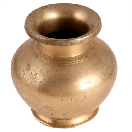 Daily Ritual Brass Round Water Pot