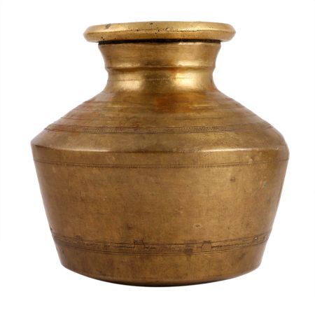 Brass Ghada Or Water Pot Used For Decoration