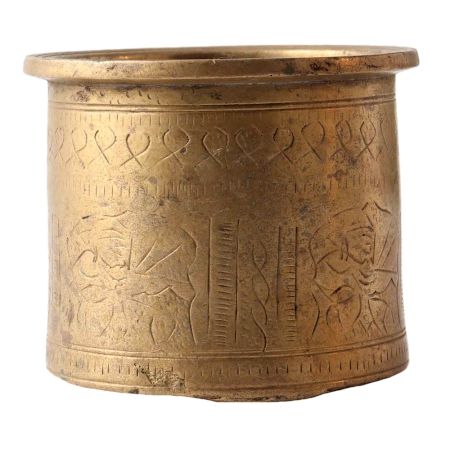 Handmade BrassÂ Panchpatra Cup with Patina