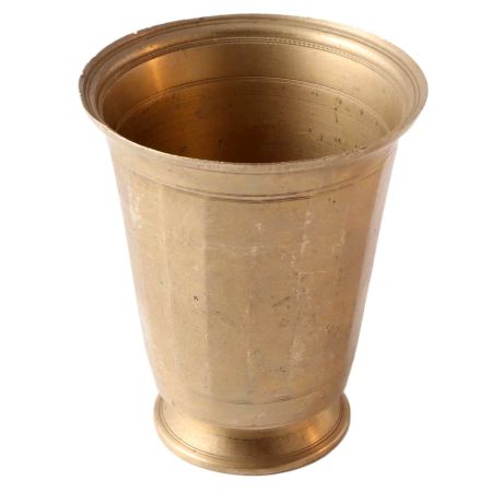 Brass Textured Tumbler Glass