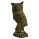 Owl Sitting On Log Brass Decorative Showpiece