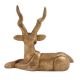 Brass Sitting Deer Figurine For Home Decoration